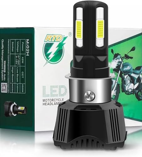 

Largoods H4 LED 4-sided super bright model LED headlight 42w for motorcycles PH7 PH8 H4 H6 compatible LED bulb led Hi/Lo switch DC AC vehicle i