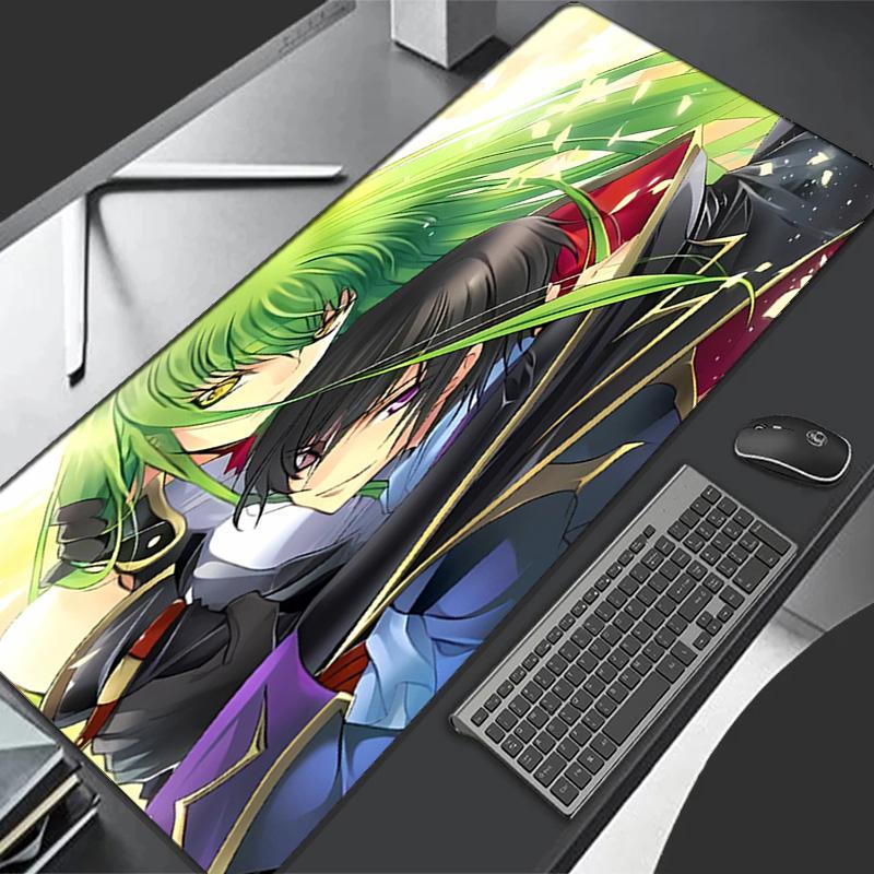Anime Code Geass Thema Premium Rutschfestes Mauspads mit Genähten Kanten, Strapazierfähiges Gummi-Material, für Schreibtisch & Gaming Tolle Geschenke