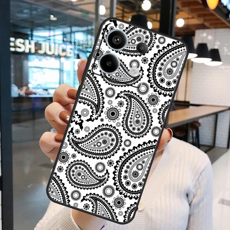 Bandana Seamless Pattern Case For Xiaomi Redmi Note 11 9 10 12 13 14 15 Pro Plus Redmi 15 15C 10C 12C 13C 14C Cover