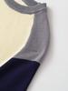 European Spring 2026 Women's Short Sleeve Color Block Knitwear