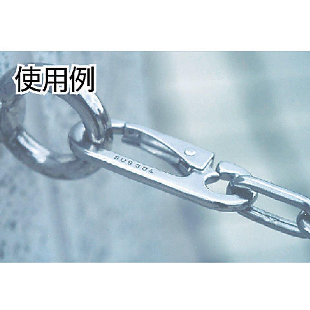 TRUSCO Stainless Steel Snap 7mm Wire Diameter x 9mm Opening of TSF-6D Hooks, D-Shaped, (Pack 2)