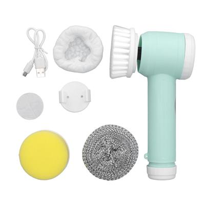 Elektrischer Spin Scrubber Wiederaufladbare Elektrische Reinigungsbürste Kabelloser Power Scrubber mit 4 Bürsten