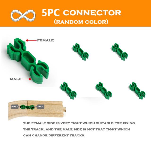 Pista Ferroviaria in Legno Giocattoli Ferroviari da Corsa Tutti i Tipi Accessori per Pista in Legno Adatti per Piste in Legno Biro Giocattoli per Bambini Regalo