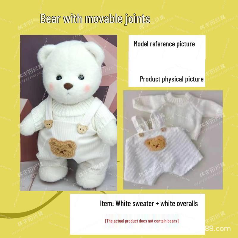 11-Joint Bear Plush Doll: Transformable Rag Doll Gift for Girls