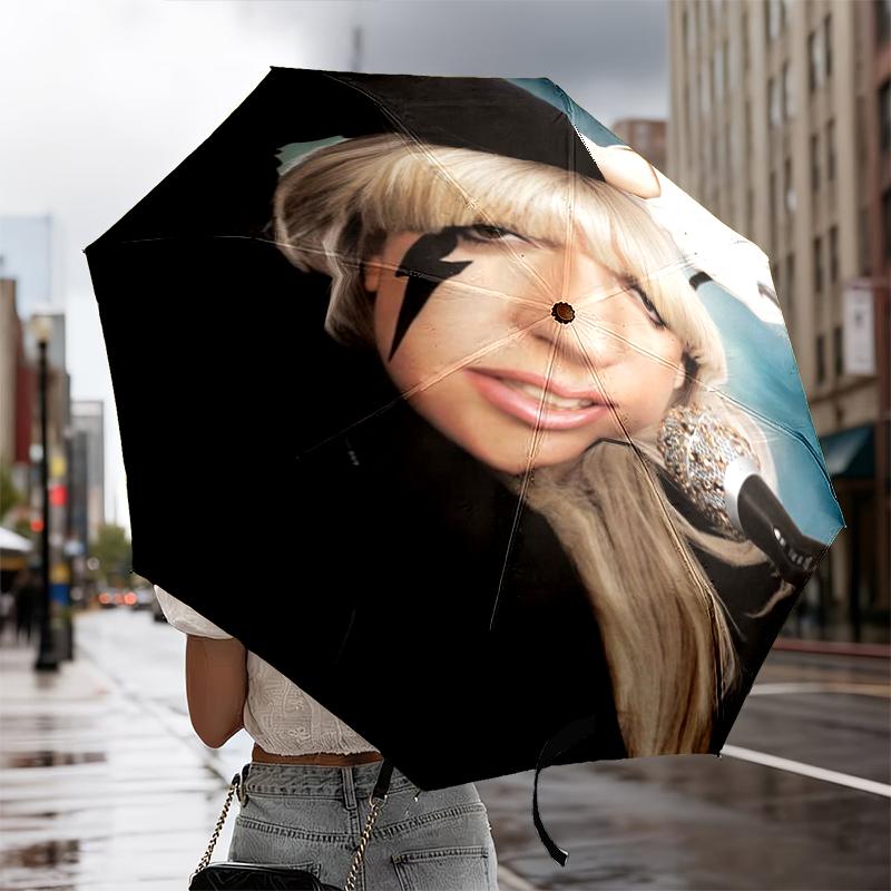 Pop Lady Music Umbrella 8-Frame for Travel, Camping, Casual Lightweight Portable Umbrella, Essential for Every Family Holidays Birthday Gift