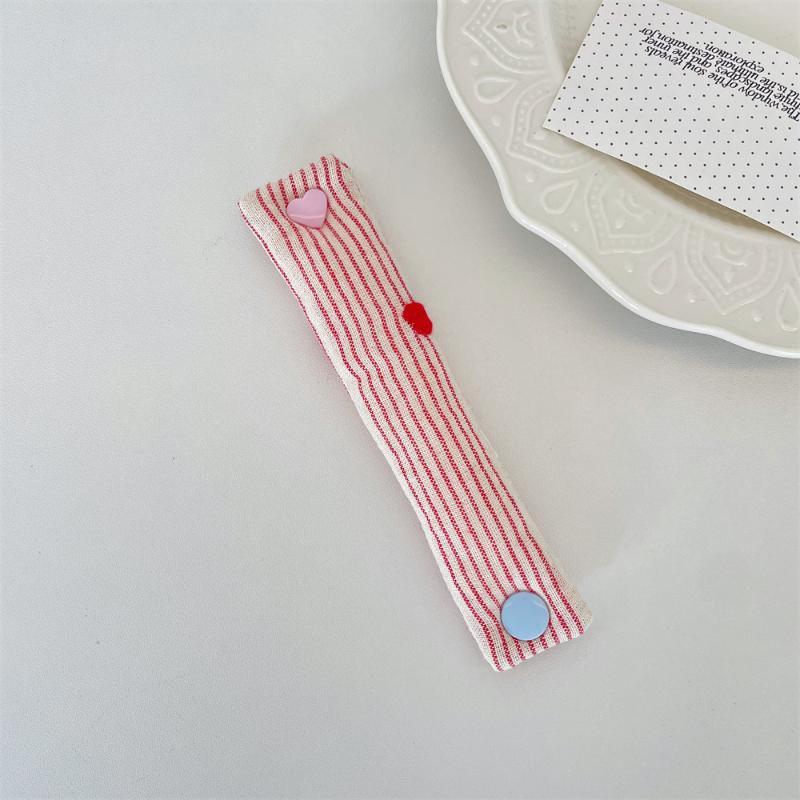 INS Style Fabric Cord Snap Tie Cute Data Cable Organizer Fixer Reusable Holder for Earphone Line Office Home Travel Daily Use
