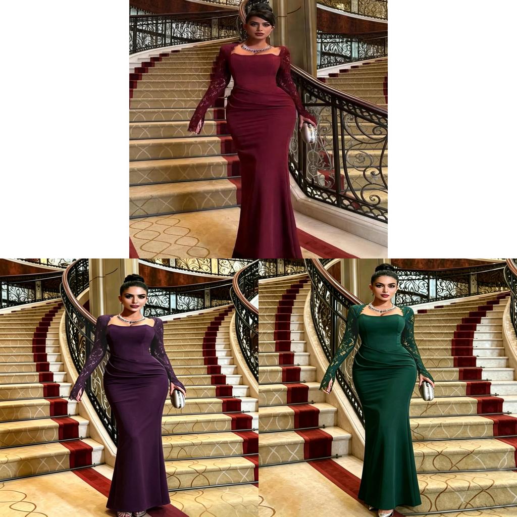 Elegante Abito da Sposa in Pizzo Primaverile con Maniche Lunghe per Spose ed Eventi Formali