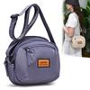 Kompakte und einfache Damenhandtasche, lässig, großes Fassungsvermögen, mehrfache Fächer, einzelne Schulter, Schrägstil-Tasche