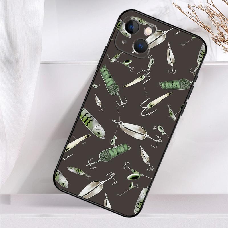 Fishing Tackle Shockproof Case For iPhone 17 15 16 Pro Max 11 14 Plus 12 13 Mini 16e 17 Air Phone Cover