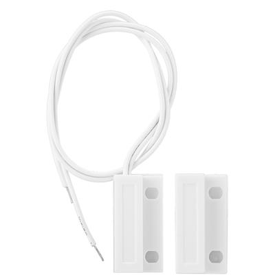 Sensore di contatto di allarme magnetico per porte e finestre cablato tipo NC, rilevatore di contatto con interruttore a lamella
