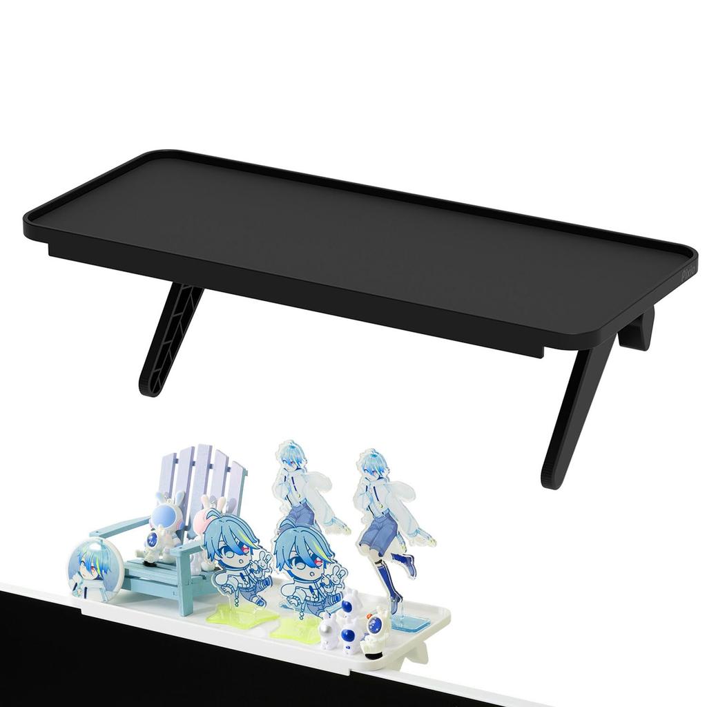 Pixio PXTS1BK Display Board, Black, 30cm Wide X 12.7cm Deep, for Above-Monitor Storage