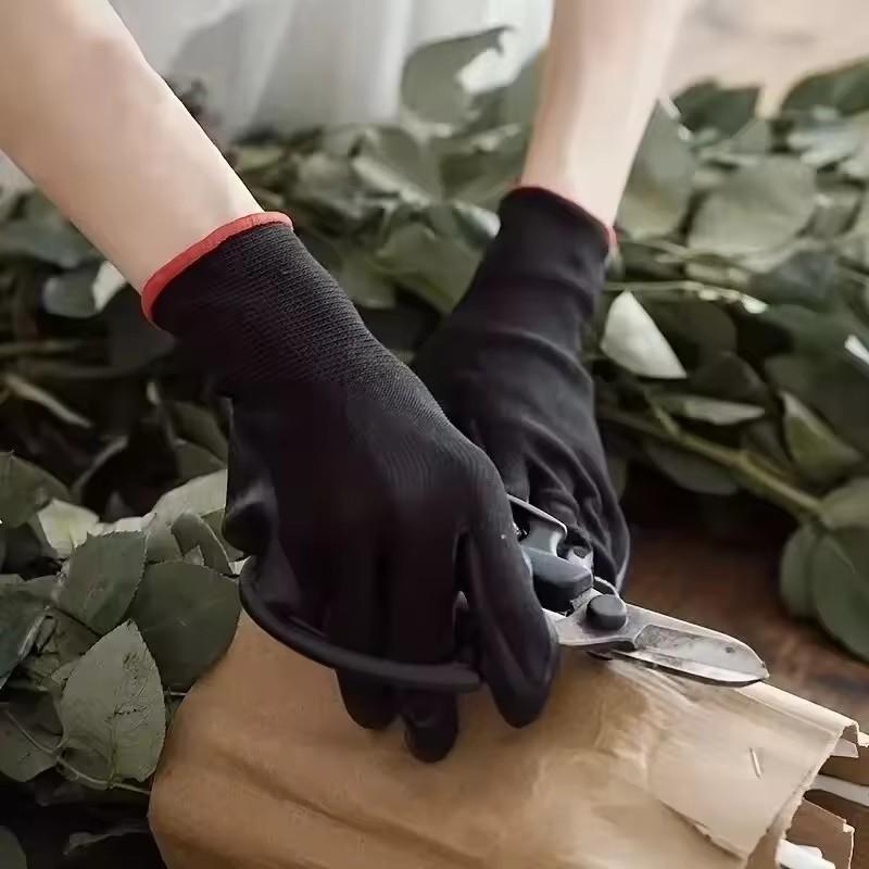 10 Pairs Durable Safety Gloves - Anti-Slip, Wear-Resistant, Esd Protection For Gardening & Woodworking