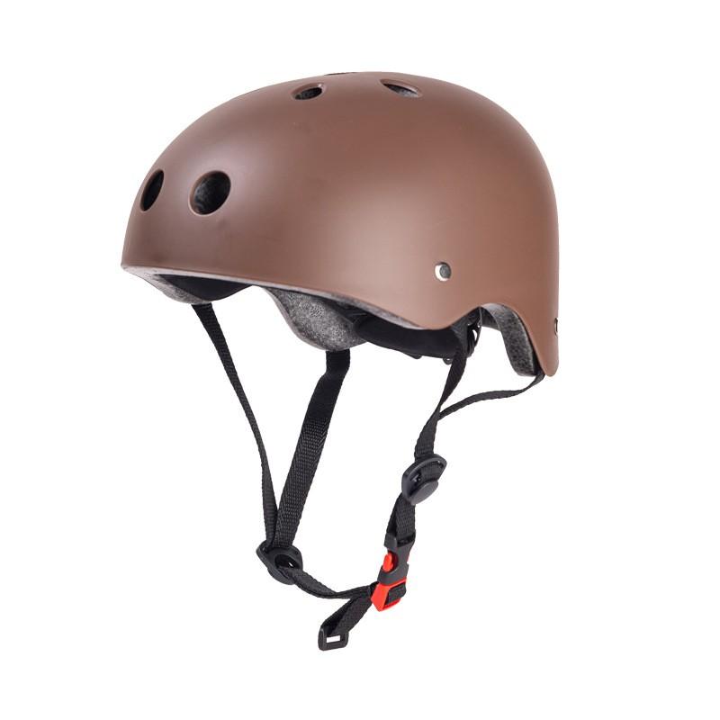 

Регулируемый шлем для езды на велосипеде на открытом воздухе, дрифта, скейтбординга для детей, альпинизма для взрослых, скалолазания и сплава по реке L кофейный