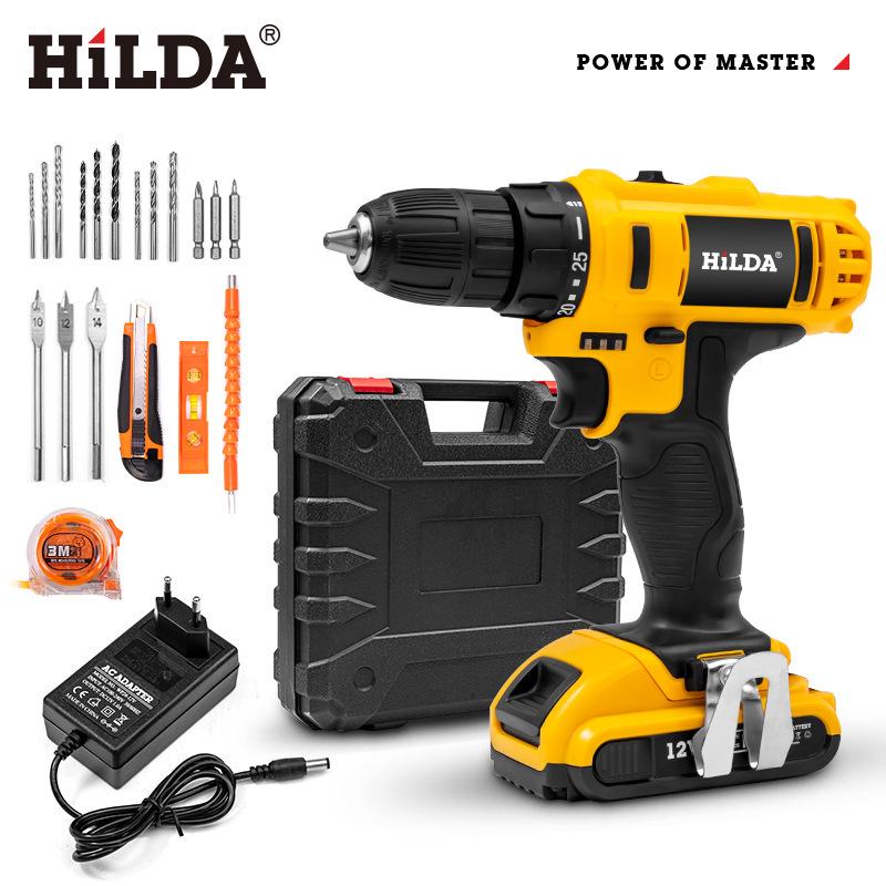 HiLDA Hilda Series Cordless Electric Drill & Screwdriver Set