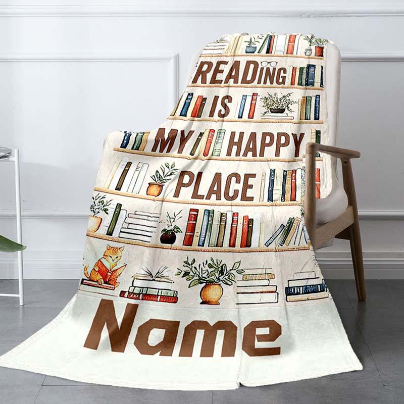 Reading Enthusiast Customize Your Name Blanket Warm Comfortable And Soft Blankets Are Suitable For Home Lunch Break Blanket Office Sofa Sofa Gift To