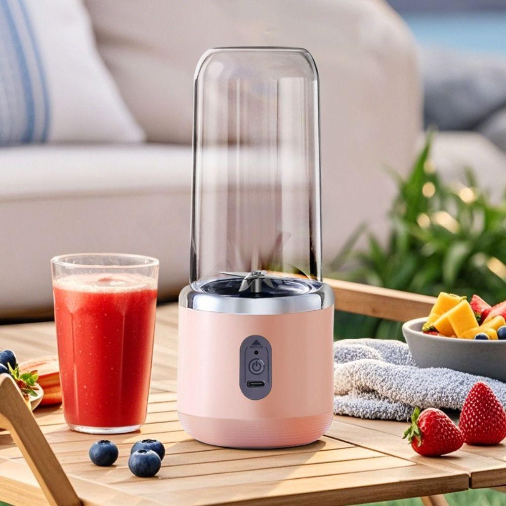 Sharp Blades USB Juicer Double Cup Mini Juicer Small Model Portable Juicer  Summer Use