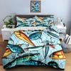 Fishing Lure Pattern Bedding Duvet Cover Sets Duvet Covers Pillowcases, Birthday Gifts (1 * Duvet Cover 2 * Pillowcases, Without Duvet Insert)
