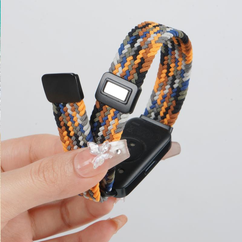 Nylon Loop Band for Huawei Band 10 Strap Braided Magnetic Buckle Wristband for Huawei Band8 9 10 Breathable Bracelet Accessories