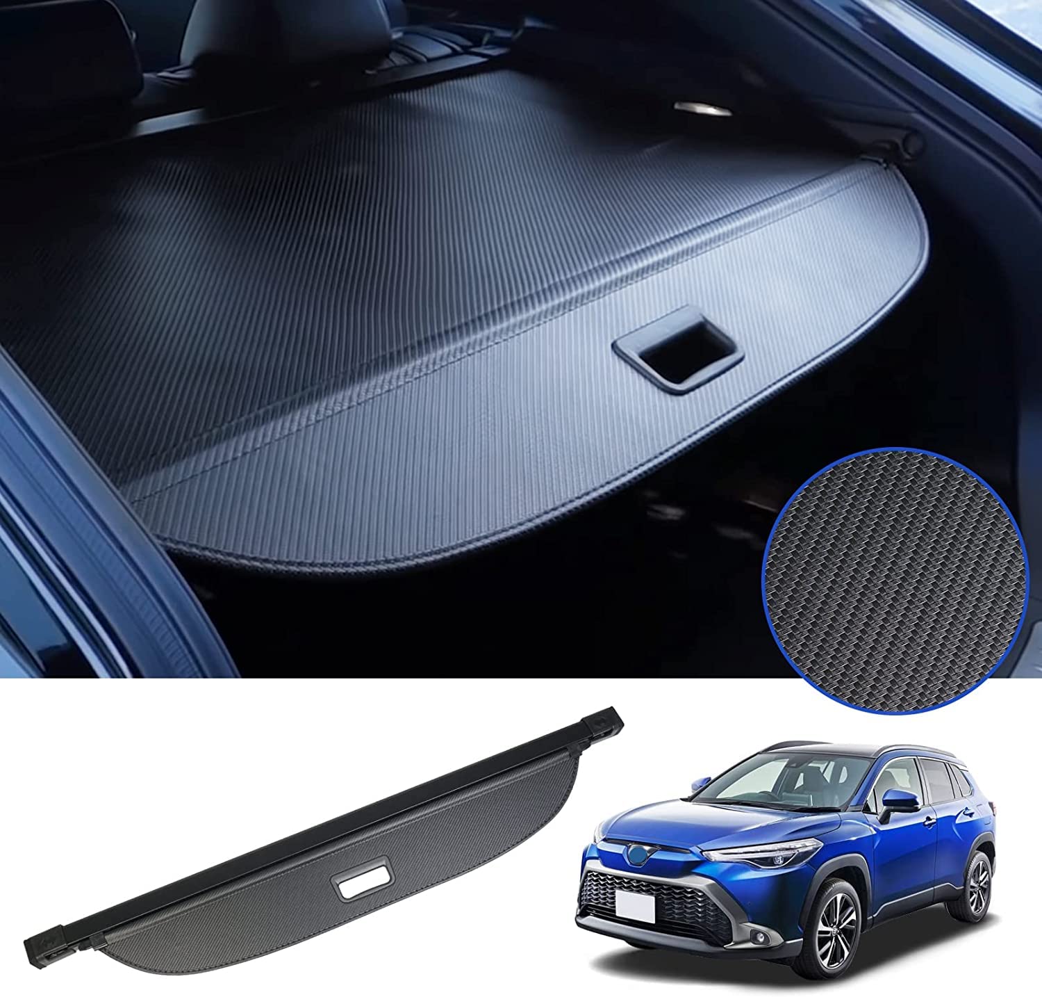 

BUYFULL Новый чехол-шторка багажника Corolla Cross, рулонная шторка, защита от посторонних глаз, защита от кражи, внутреннее пространство, водонепроницаемая ручка, Corolla Cross Сентябрь