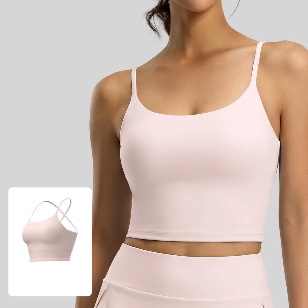 New Summer Beautiful Back Sports Bra Female Shock Proof Push Up One Cup Sling Fitness Yoga Vest for Women