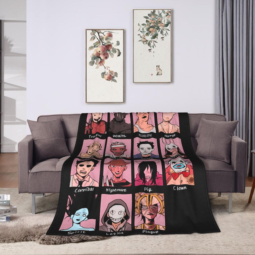 Dead by Daylights Characters Blanket Quality Warm Soft  Bedding Throws Spring Students Couch Bed Comfortable Bedspread