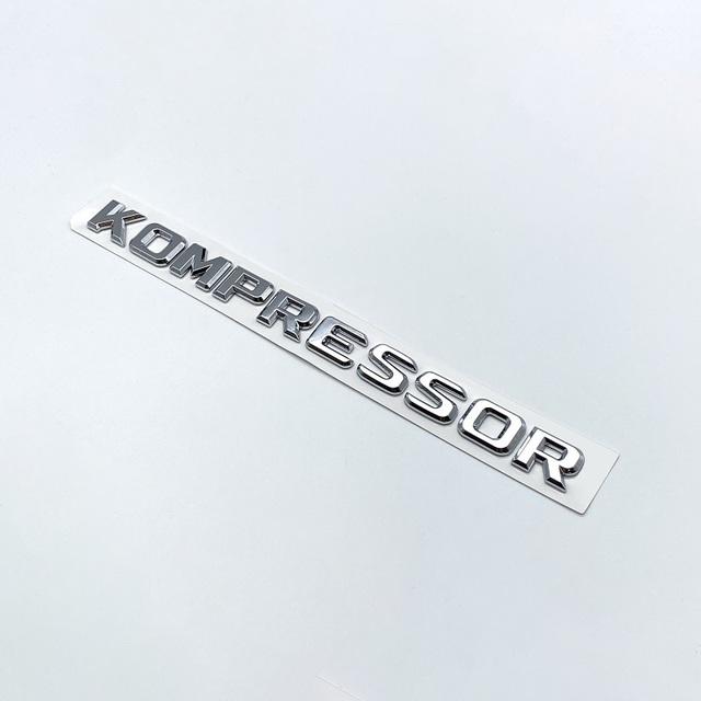 FÜR Mercedes Benz Kompressor Emblem Hinten Kofferraum Abzeichen Schriftzug Chrom Schwarz Logo Aufkleber CLK SLK SL CLS ML ABCSR Klasse