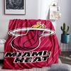 Heat Miami Team Spirit Blanket Lightweight Flannel Bedding Blanket Perfect for Travel, Camping, Living Rooms, Offices, Sofas, Fan Christmas gift