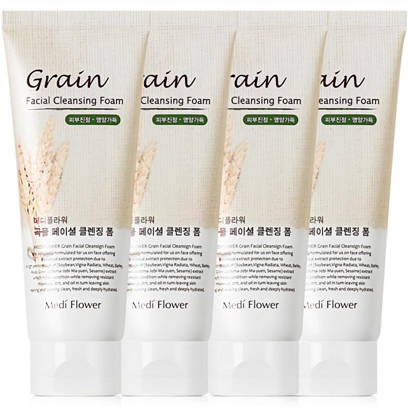 Mediflower Grain Facial Cleansing Foam, 150ml, 4 Pcs