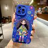 Cute Cartoon Little Girl Printed Silicone Case For Samsung Galaxy S25 Ultra S24 Plus S23 S22 S21 S20 FE A55 A54 A15 A35 Cover