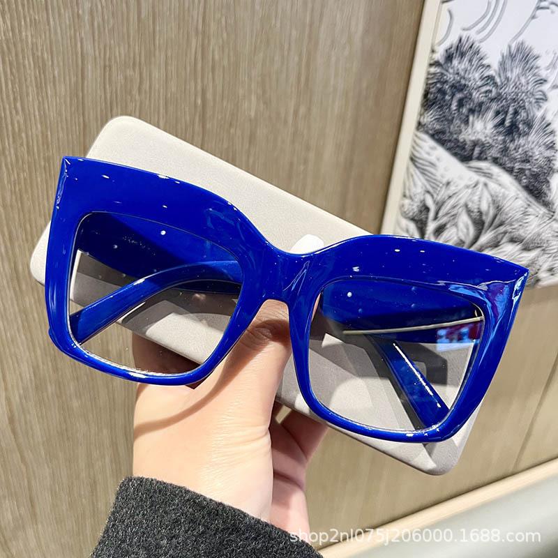 Fashion Oversized Cat Eye Optical Lenses Women Glasses Frames Blue Anti Blue Light Eyeglasses Luxury Brand Eyewear