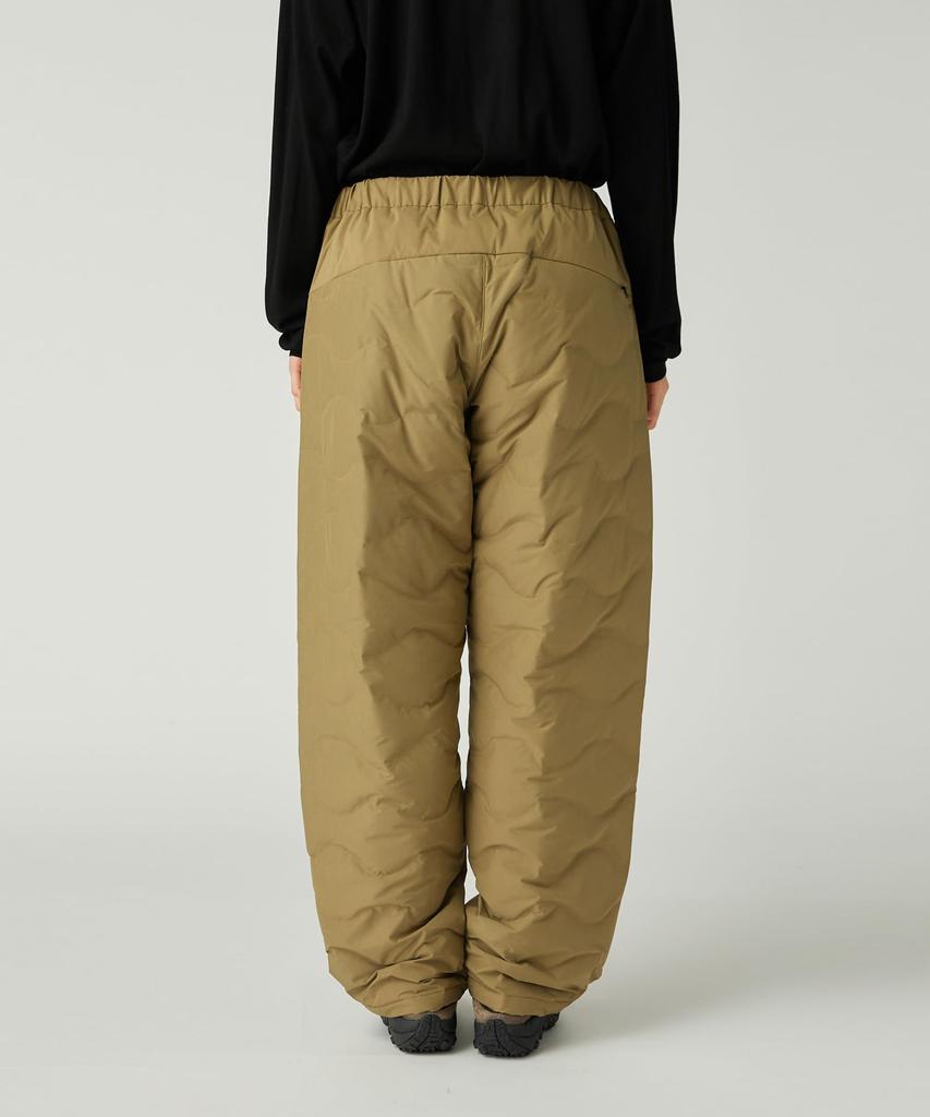 Snow Peak Seamless Quilted Down Pants and XL PA-25AU015, Men's Women's, Olive,