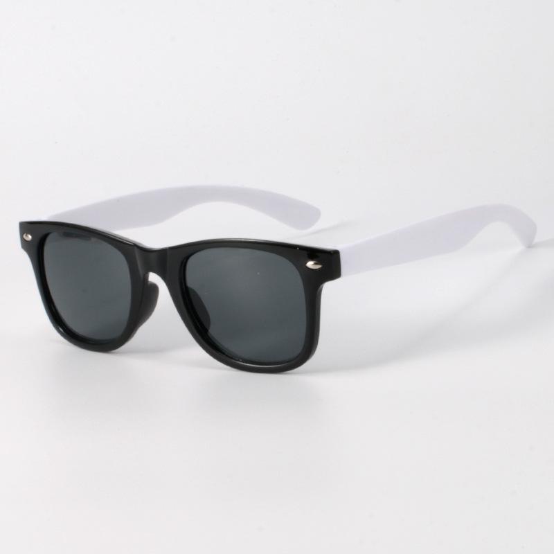 Customizable Colorblock Kids' Sunglasses: Fashionable, Anti-Radiation, Windproof, Sandproof, UV Protection.