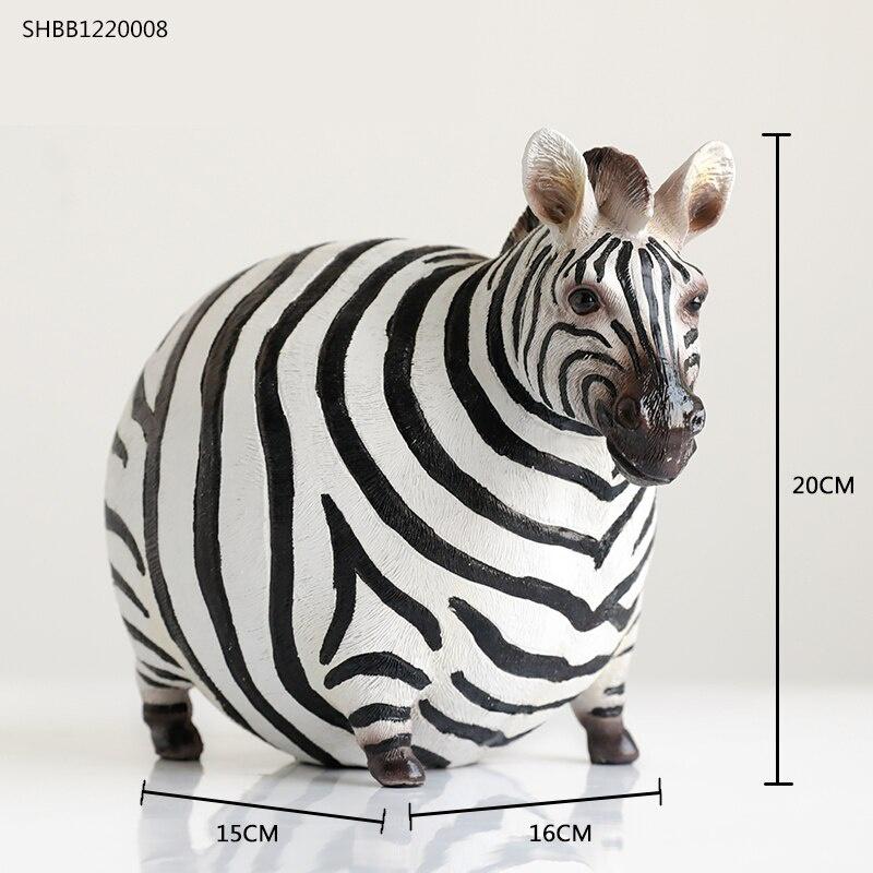 Zebra Statue Animal Figurine Creativity Style Nordic Home Accessories Home Decor Home House Figurines Office Decoration Gift