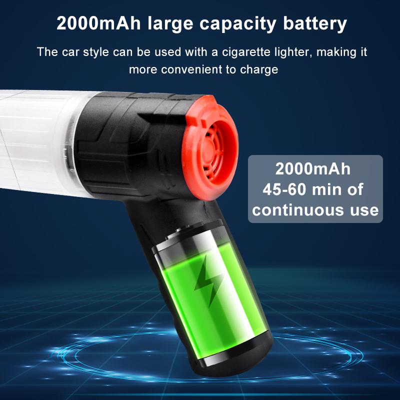 16000pa Wireless Vacuum Cleaner Portable Usb Rechargeable Handheld Automatic Vacuum Cleaner For Car Home Pet Mini Vacuum Cleaner