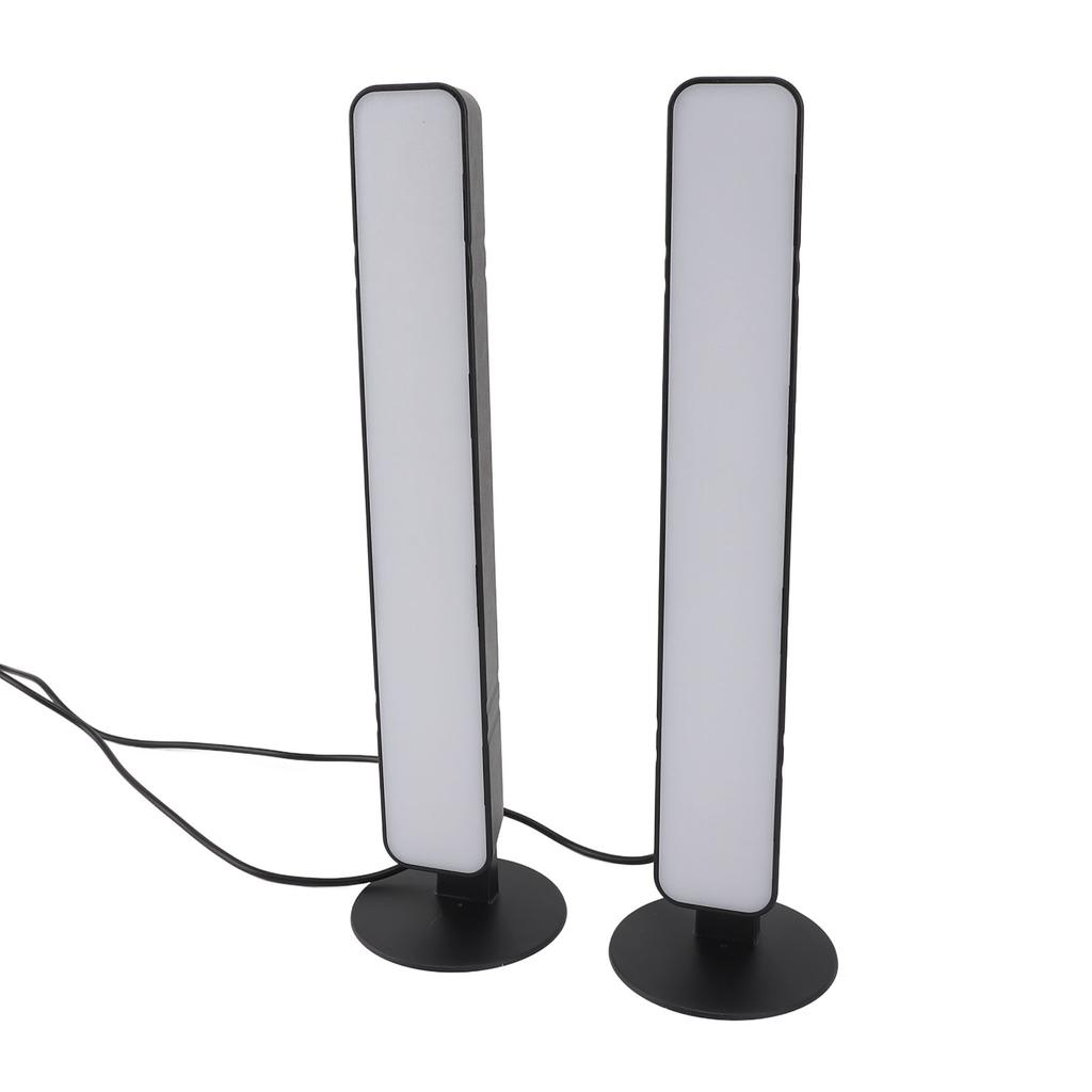 RGB-Lichtleiste Gaming-Lichtleisten 24-Tasten-Fernbedienung USB-betrieben Desktop-Schallaufnahmeleuchte für Gaming-PC-Raum
