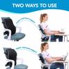 Ergonomic Memory Foam Lumbar Support Cushion for Office Chair, Car, and Wheelchair.