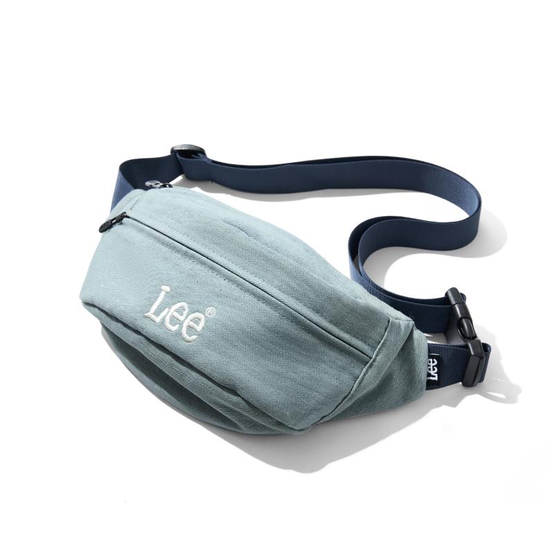 New Lee Denim Waist Bag Chest Bag Women's Sea Salt Gray/Cream White/Denim Blue LE240065M-602
