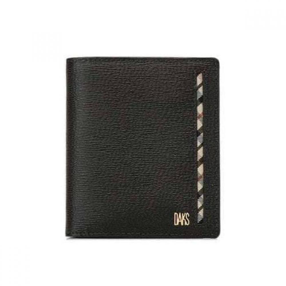 Daks Men Brown Leather Gold Logo Wallet Dbwa5f913w3