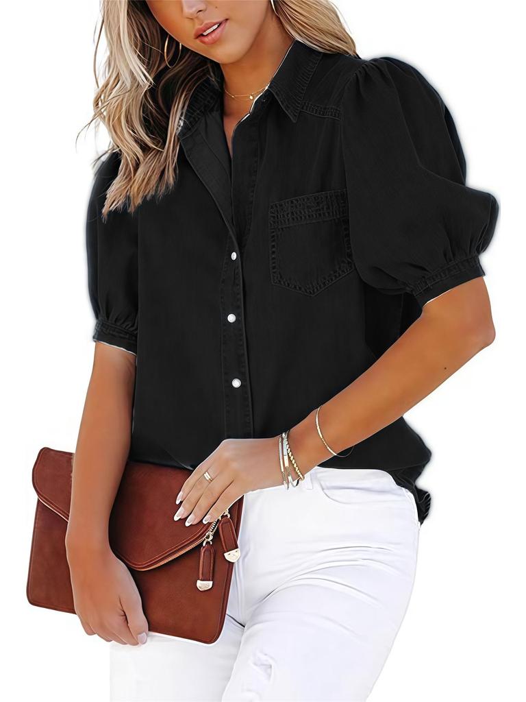 2026 Spring/Autumn European Style Multi-color Women's Imitation Denim Cardigan Shirt, Various Sizes