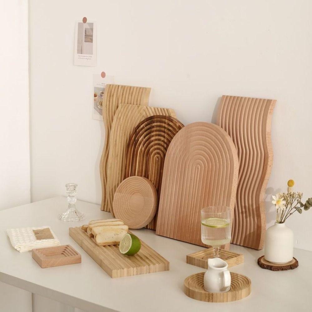 Geometric Wooden Tray Boho Style Serving Tray New Wooden Serving Tray Home Decoration