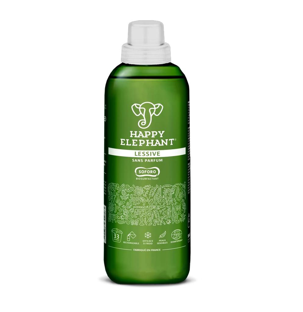 Lessive liquide sans parfum Happy Elephant 1,5 l