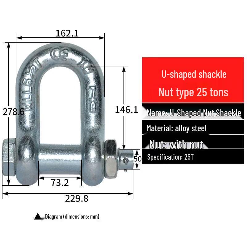 Heavy-Duty U-Type & D-Type Lifting Shackles