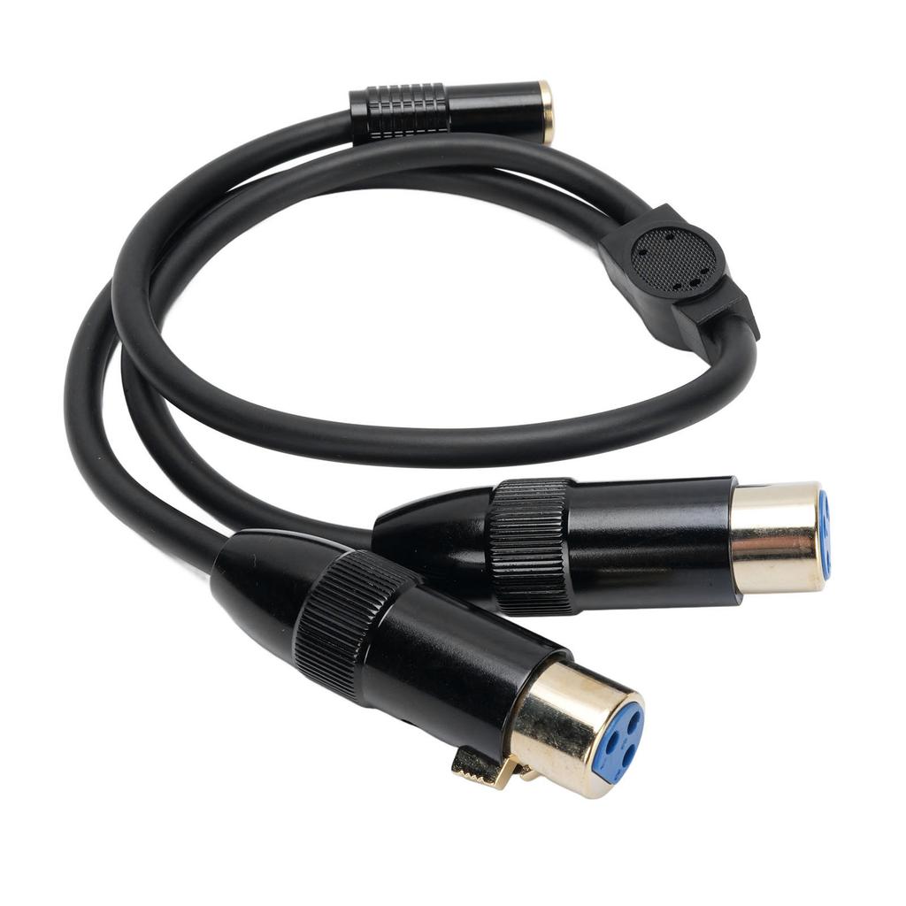3,5 mm Buchse auf Dual XLR Buchse Kabel 0,5 m Länge 3,5 mm 1/8 Zoll AUX auf XLR Unsymmetrischer Y-Splitter Ka