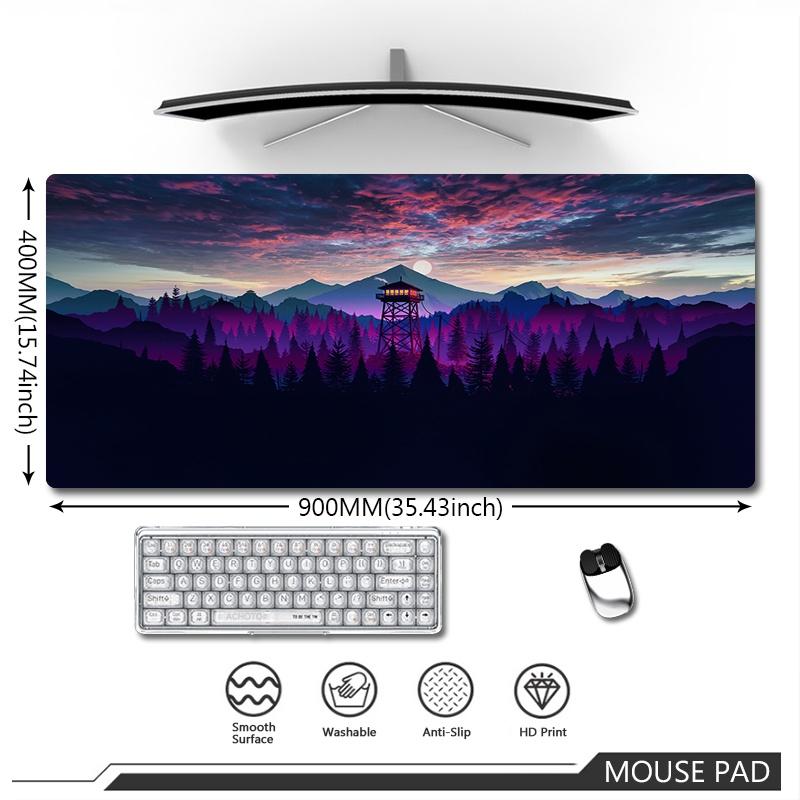 Original Large Mousepad Deep Forest Firewatch Mouse Pad Gaming Keyboard Mouse Mat Speed Waterproof Notebook Office Carpet Mats