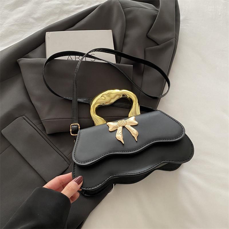 Trendy Bowknot Handbag Chic Small Square Crossbody Bag In Stylish Colors