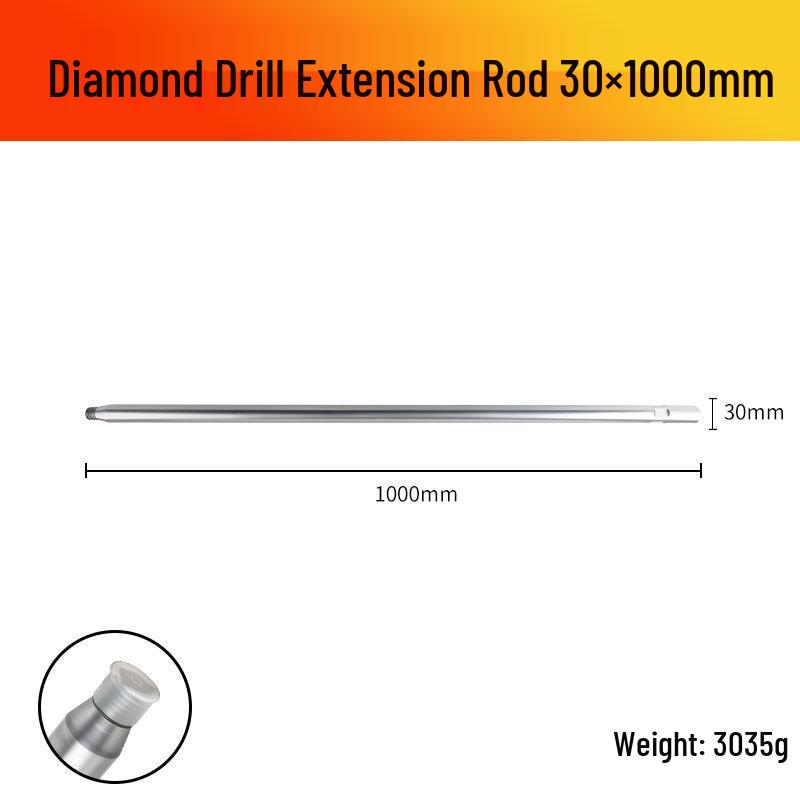 Han Axe Diamond Core Drill Bit Extension Rod for Drilling Machines