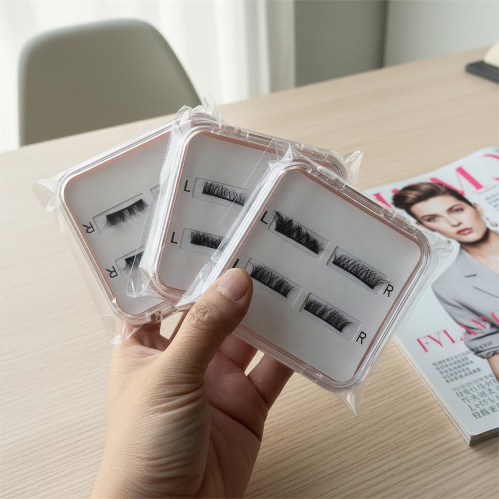2026 New Arrival Magnetic Lash Package Waterproof Half Styles Magnetic Bottom Eyelash Bulk Supplier From Qingdao