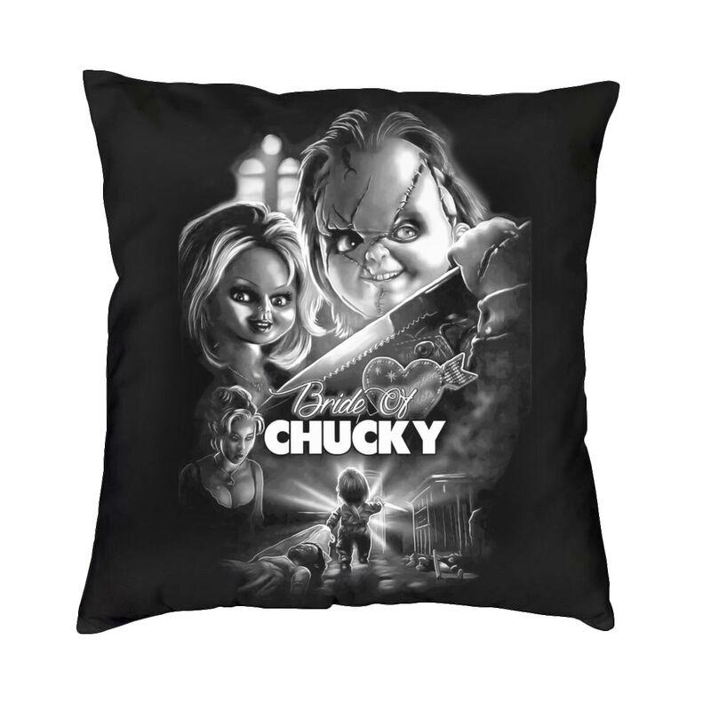 Bride Of Chucky Cushion Cover xcm Polyester Killer Doll Chucky Throw Pillow Case for Sofa Car Pillowcase Bedroom Decoration
