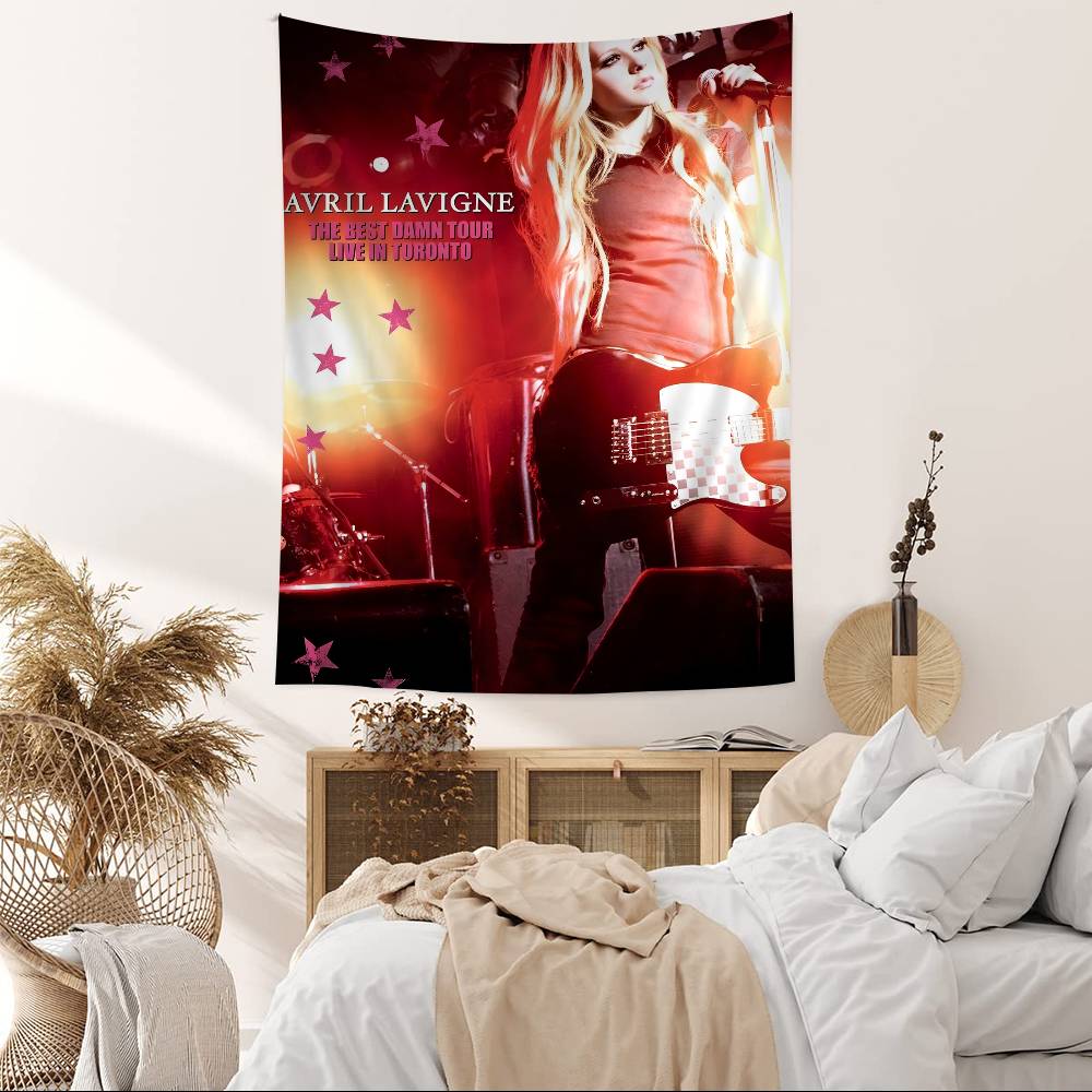 Avril Lavigne Arazzo Colorato da Appendere alla Parete Arazzi da Parete Bohemien Decorazione Artistica da Parete Mandala
