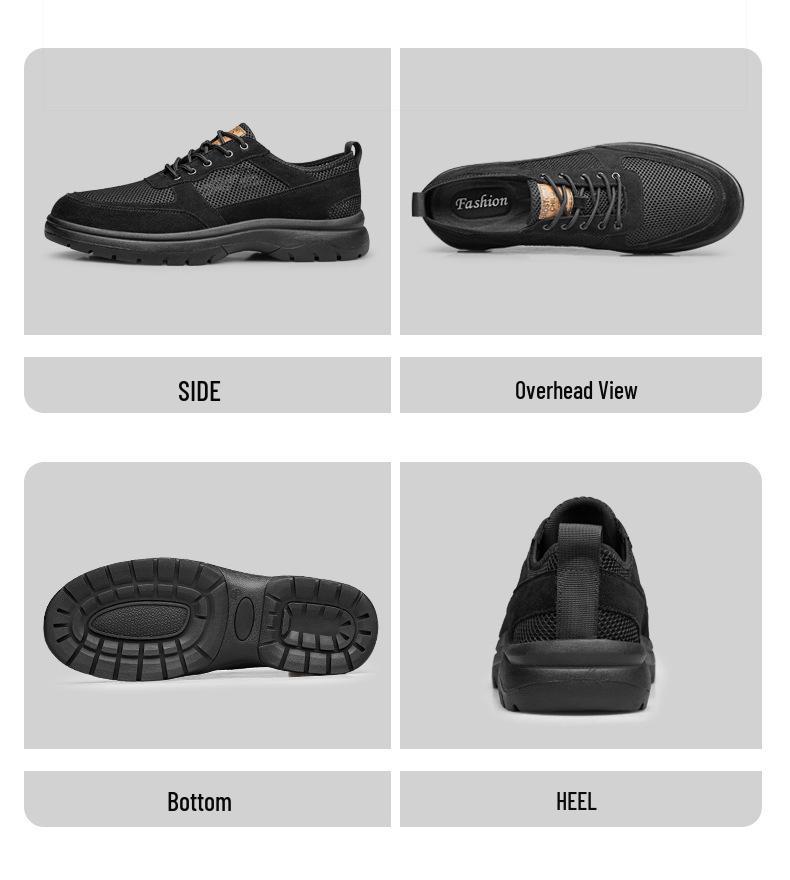 Mocassini Traspiranti a Taglie Forti da Uomo - Scarpe Sportive Casual alla Moda in Stile Coreano per Primavera/Estate